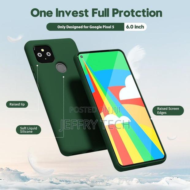 Google Pixel 5, 5a 5g Silicone Case-Green - thumbnail 2