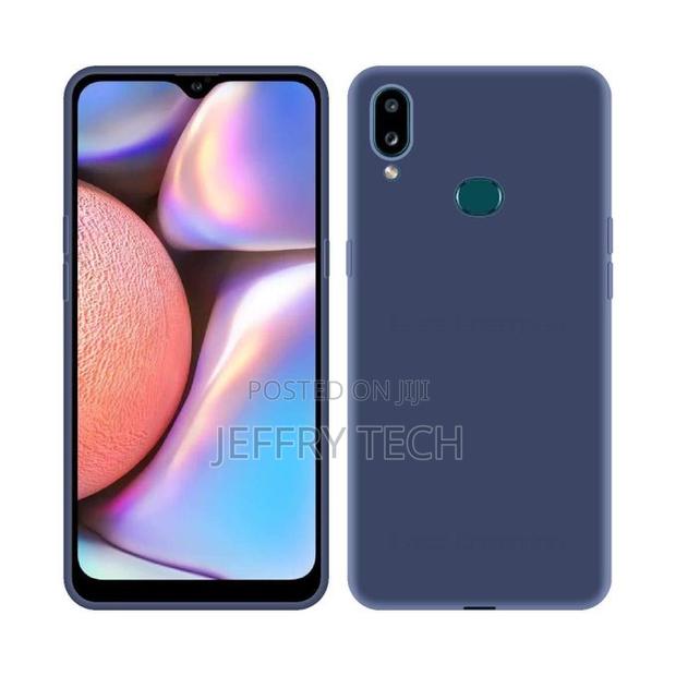 Samsung A10s Silicone Protective Soft Cover- Blue - main view