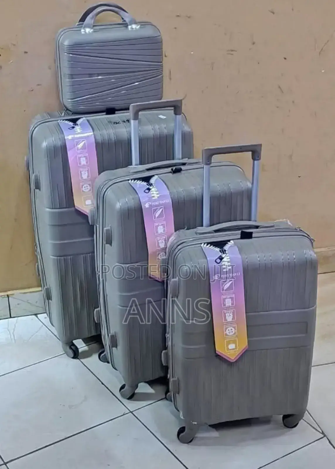 Grey 4 in 1 Traveling Suitcase Bags (Briefcase) All Colors