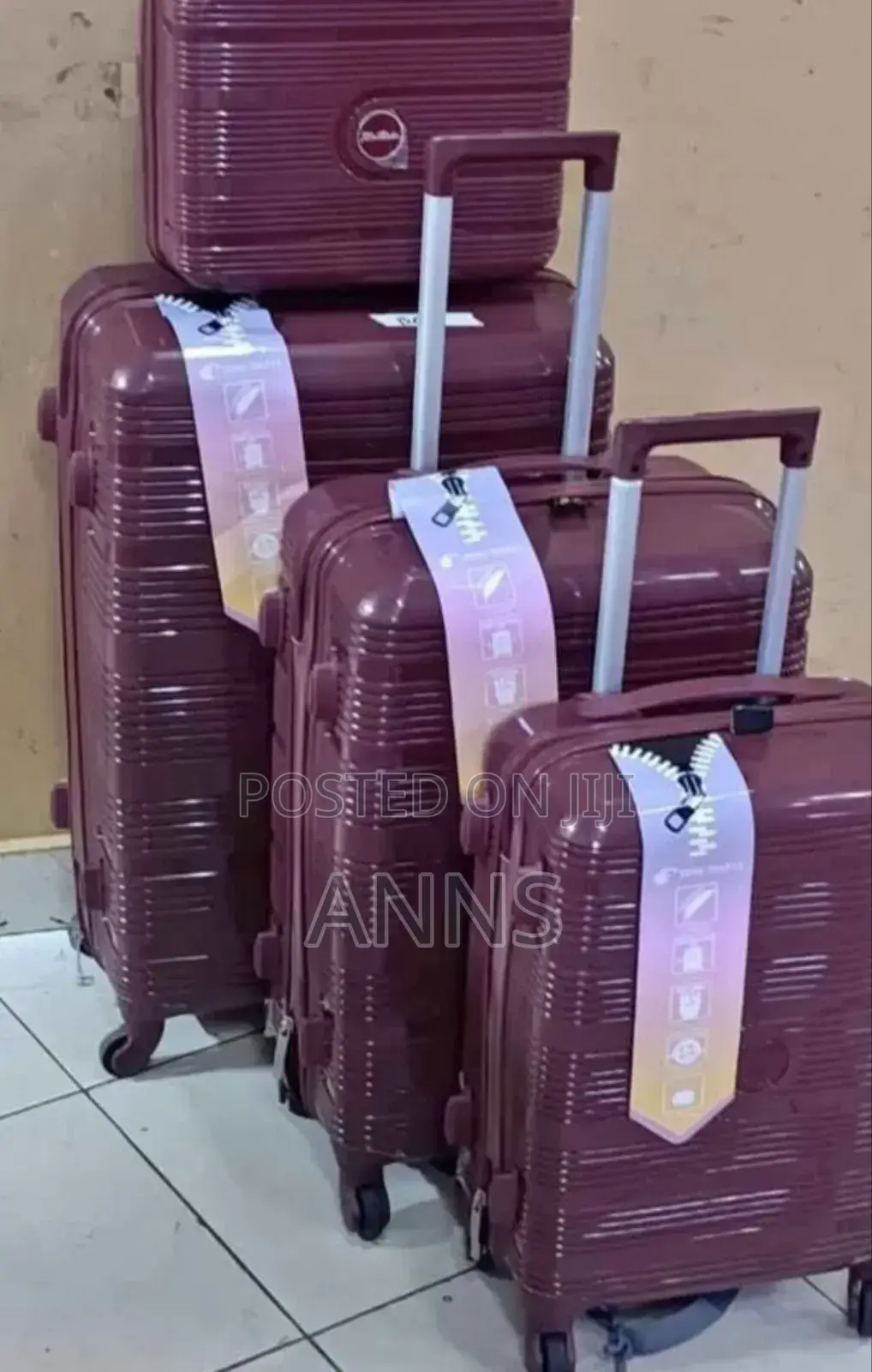 4 in 1 Traveling Suitcase Bags (Briefcase) Maroon All Colors