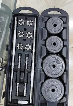 50kgs Dumbbells and Barbell Weight Lifting Set