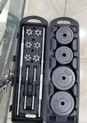 50kgs Dumbbells Barbell Weight Lifting Set