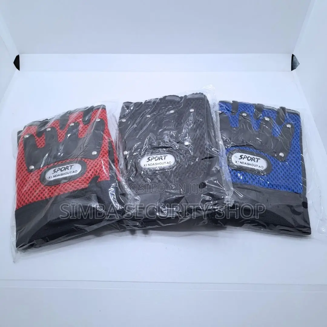 Breathable Half Finger Cycling Gloves With Reflective Strips Bicycle