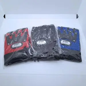 Breathable Half Finger Cycling Gloves With Reflective Strips Bicycle