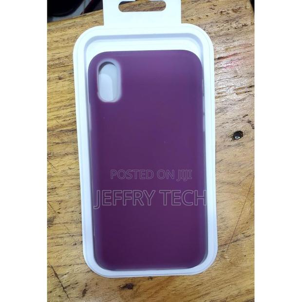 iPhone Xs Silicone Case-Maroon - main view