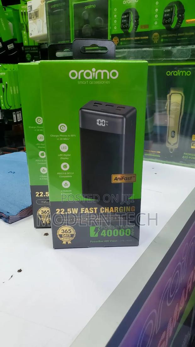 Oraimo Powerbox 400 Vision 40000mah 22.5w Power Bank - main view