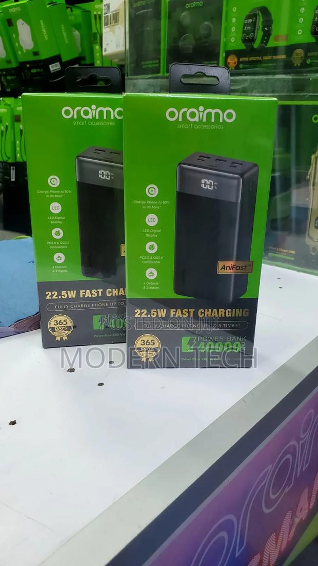 Oraimo Powerbox 400 Vision 40000mah 22.5w Power Bank - thumbnail 2