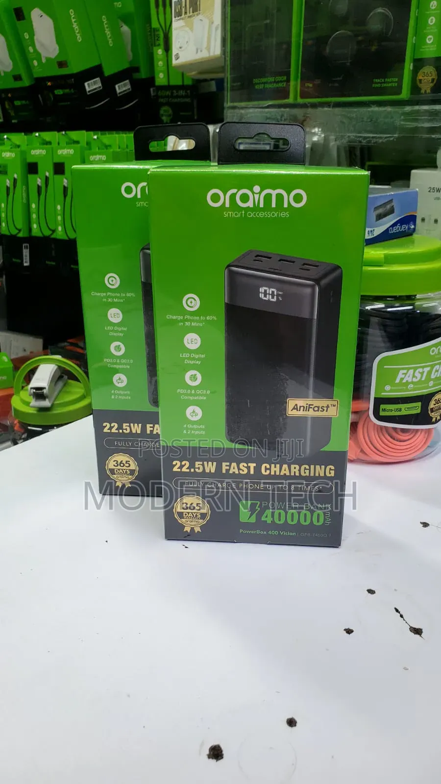 Oraimo Powerbox 400 Vision 40000mah 22.5w Power Bank 
