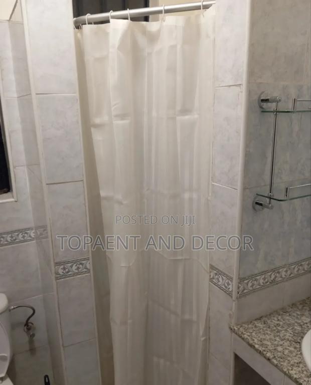 Cream Water Resistant Bathroom Shower Curtains - main view
