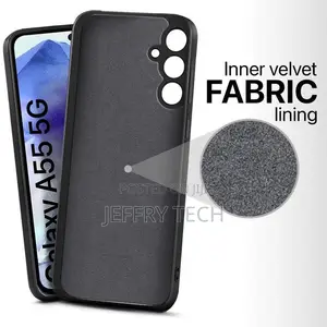 Samsung Galaxy A55 5g Ultra Slim Soft Rubberised Case Inner Velvet Fab