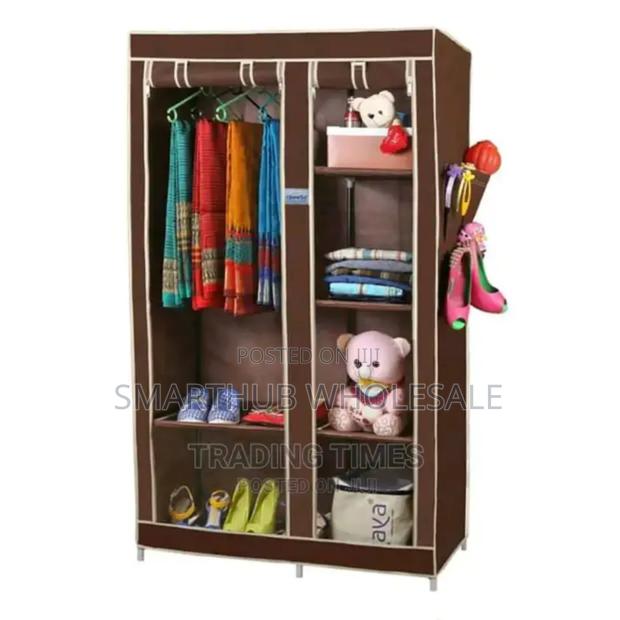 Two Metallic Column Wardrobe - main view