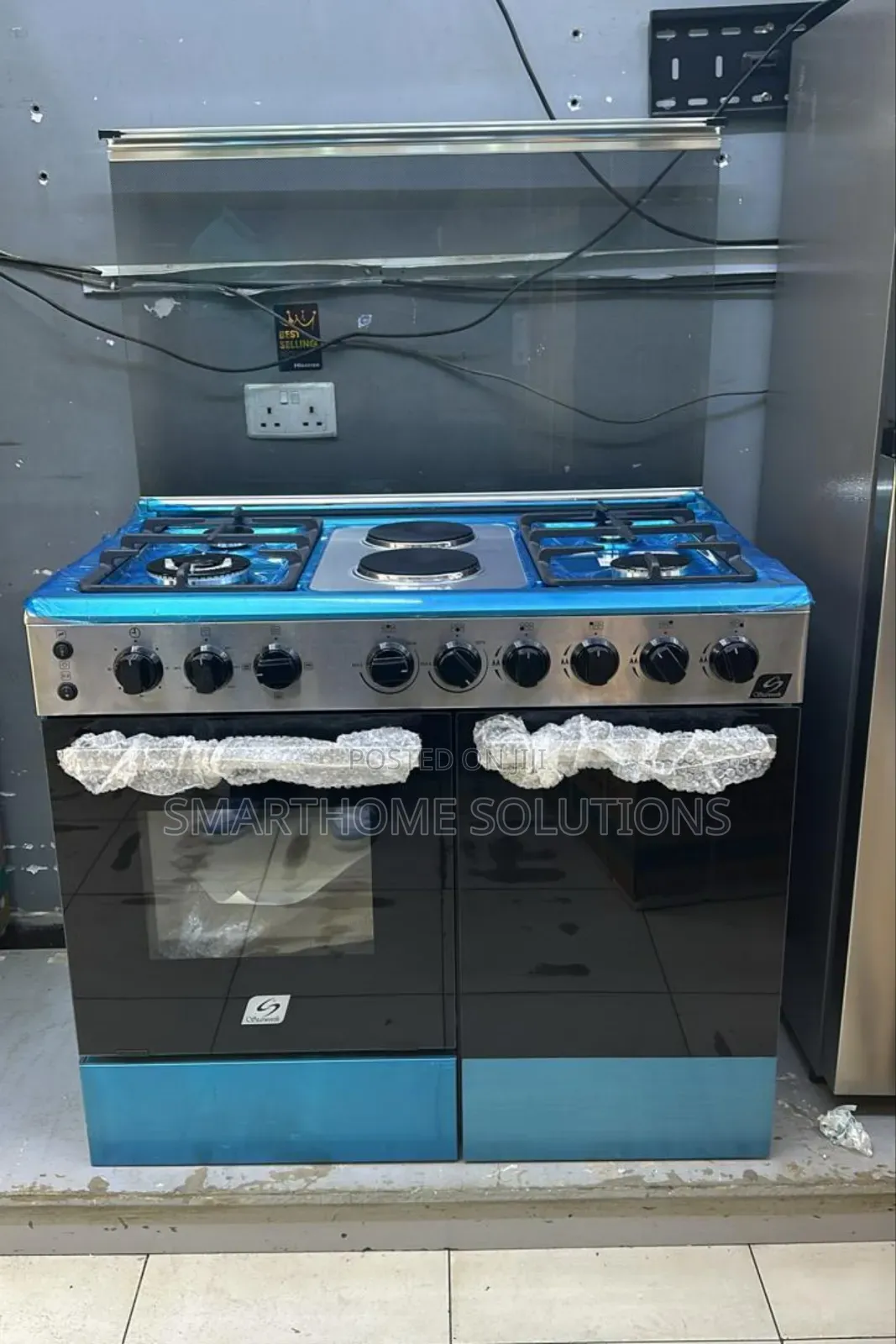 60*90 Starworth 4+2 Standing Cooker With Gas Compartment