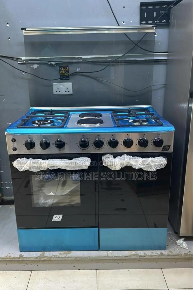 60*90 Starworth 4+2 Standing Cooker With Gas Compartment