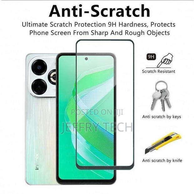 Tecno Spark 20 C Pro + 5g Tempered Glass Screen Protector Guard Full E - thumbnail 3