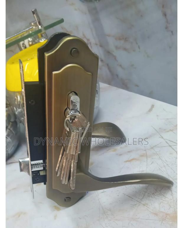 Mortise Door Lock Set With a Lever Handle - main view