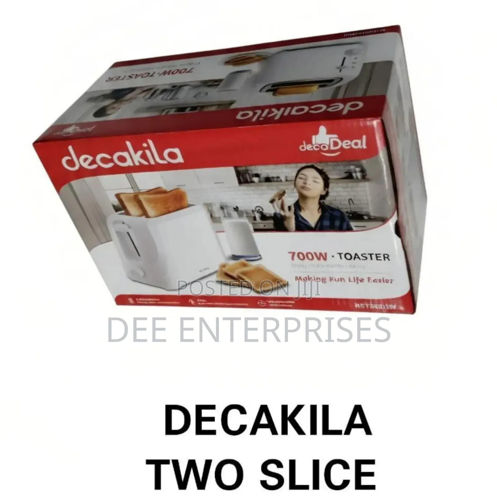 Decakila 2 Slice Bread Toaster