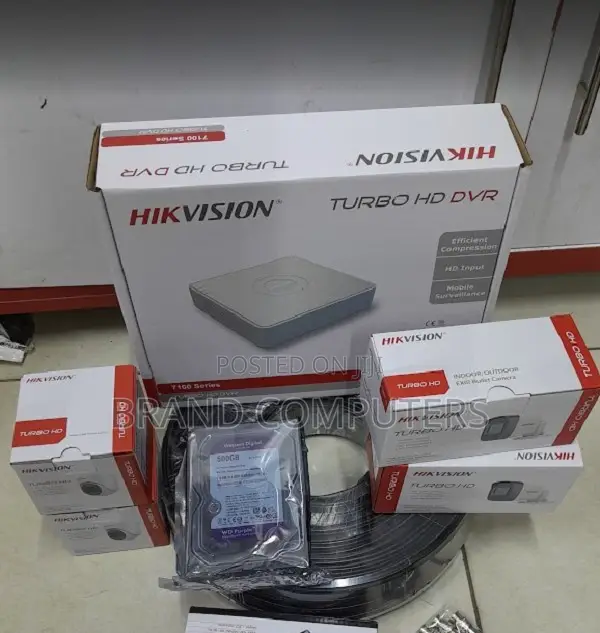 Hikvision Turbo Hd 3 Cameras Security Camera Full Set