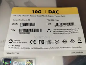 Fs SFPP 4m (13ft) 10g Sfp+ Passive Dac Cable for Dell