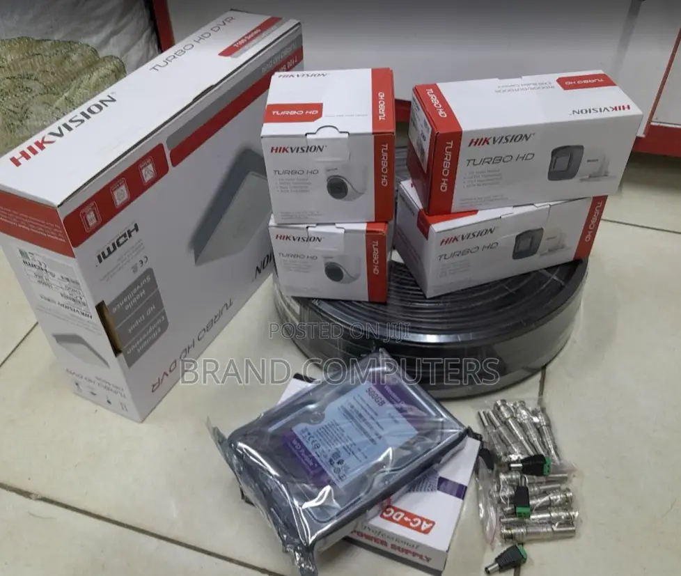 Hikvision Three 3 Cameras CCTV Cameras Full Set Up Full Hd 1080p