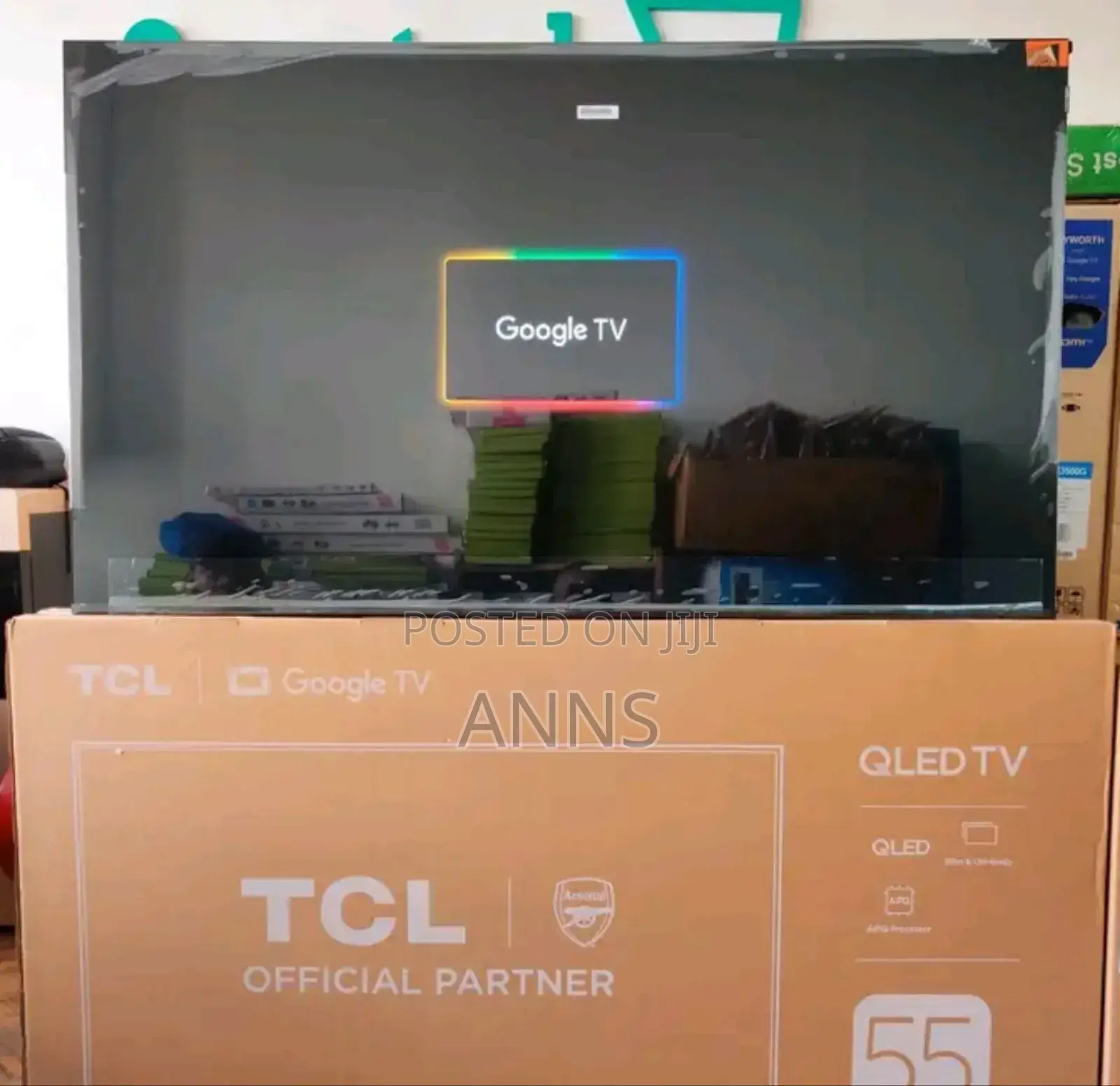 Frameless 55 Inch TCL Google Qled Tv