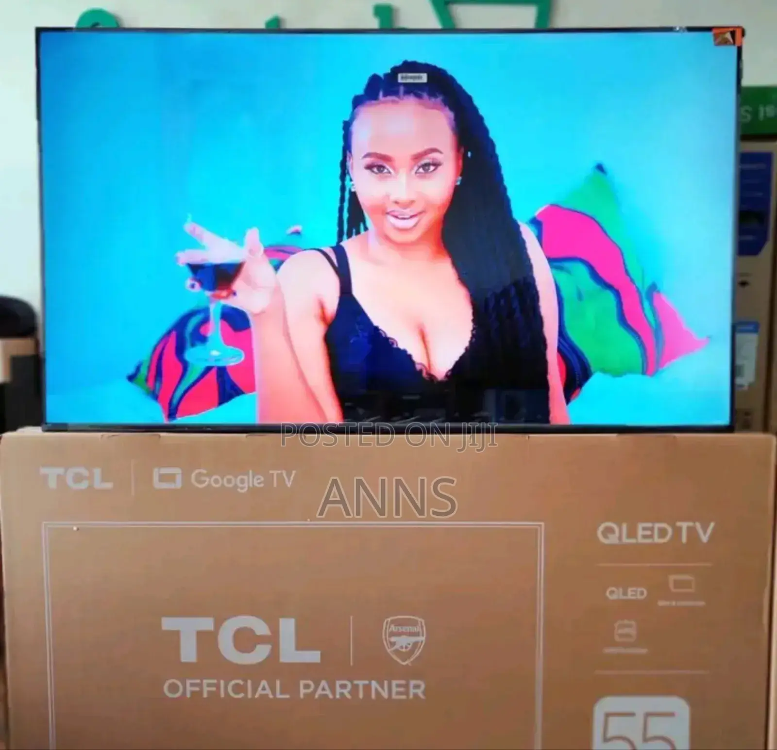 Frameless 55 Inch TCL Google Qled Tv