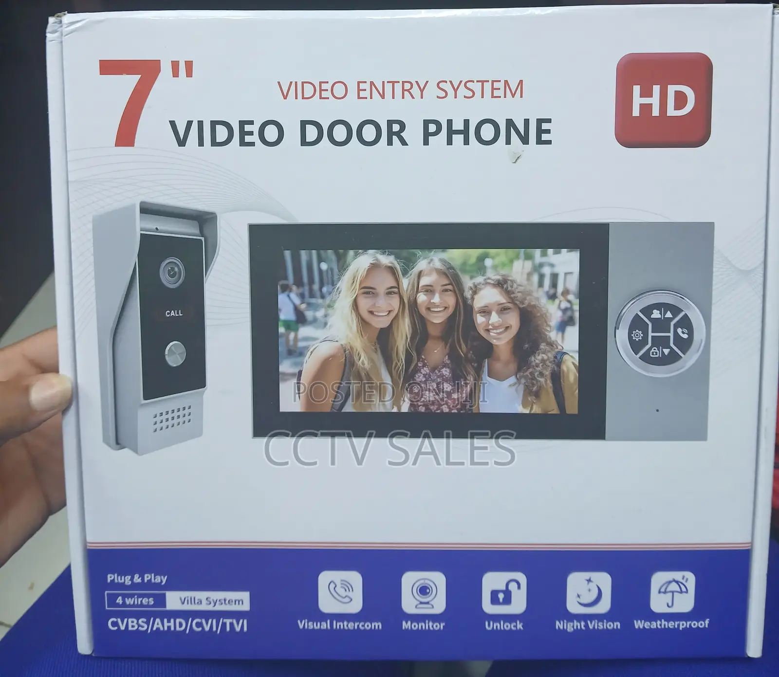 Ahd Video Door Phone 4 Wire Analoque Video Intercom (Door Phone)