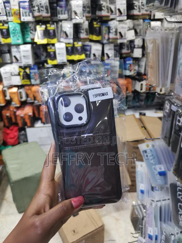 Cseote iPhone 15 Pro Max Leather Back Cover With Card Holders - thumbnail 3