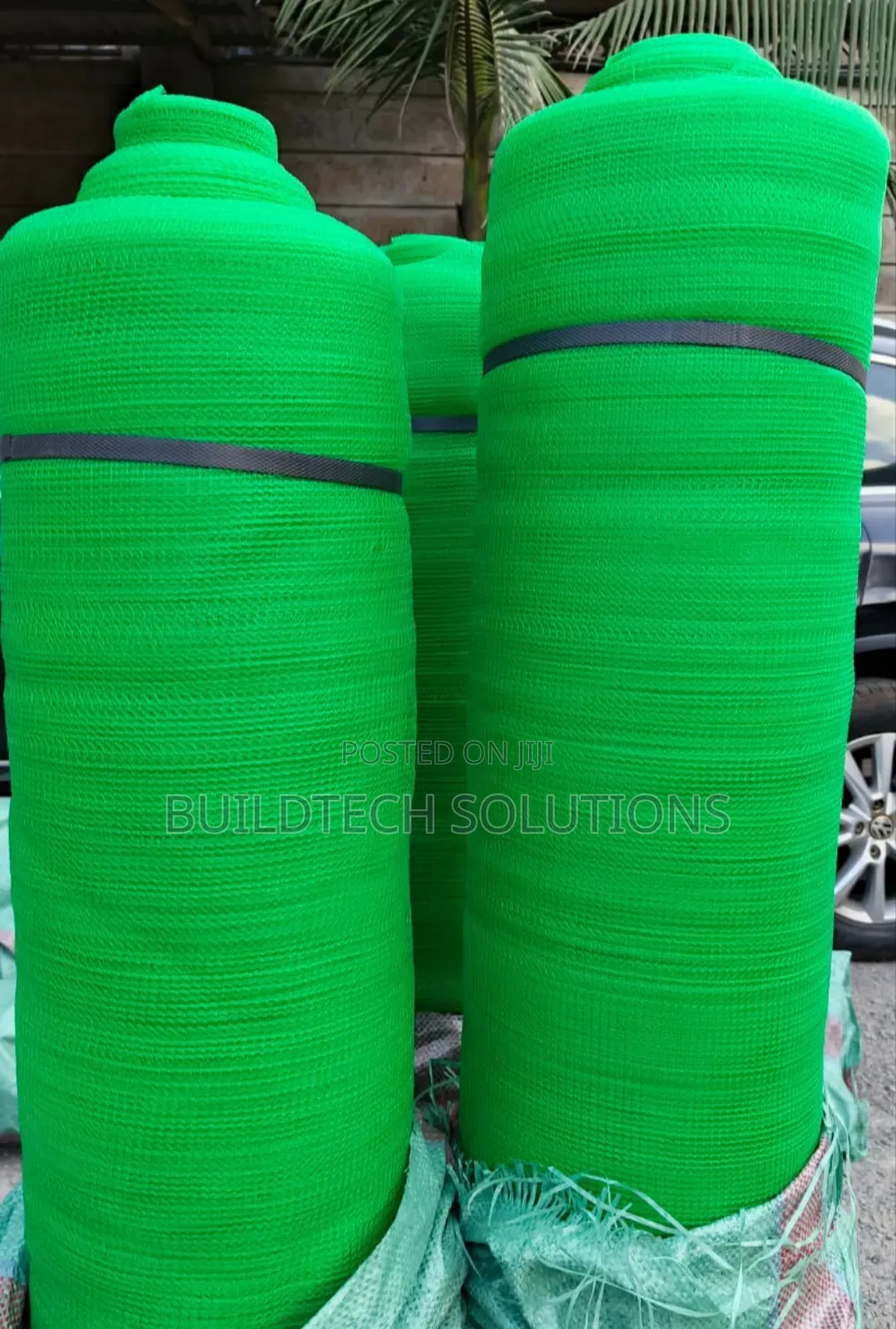 Green Outdoor Construction Nets
