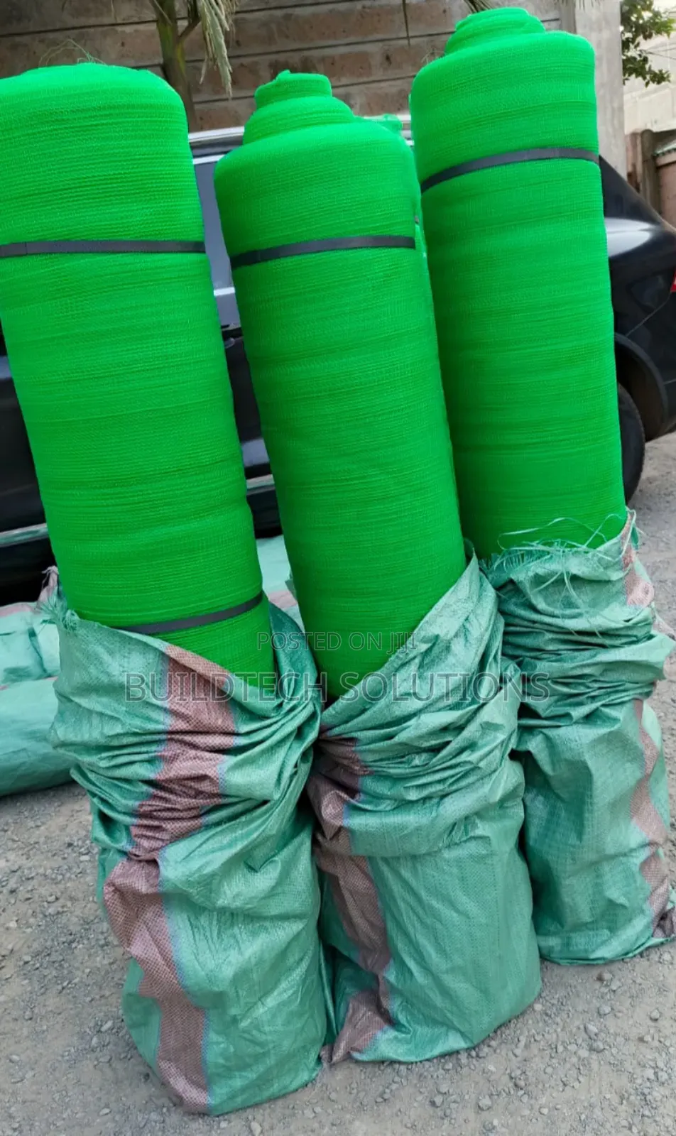 Green Outdoor Construction Nets