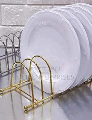 Metallic Golden 7 Slot Plate Holder - thumbnail 2