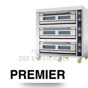 Commercial Electric Oven 3 Decks 9 Trays