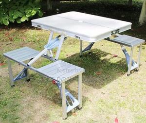 Aluminium Foldable And Adjustable Picnic Table With Chairs - thumbnail 2