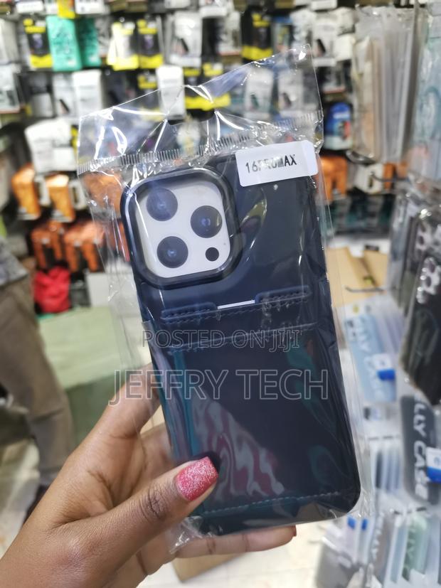 Surazo Leather Back Case With Card Holders for Apple iPhone 16 Pro Max - thumbnail 2