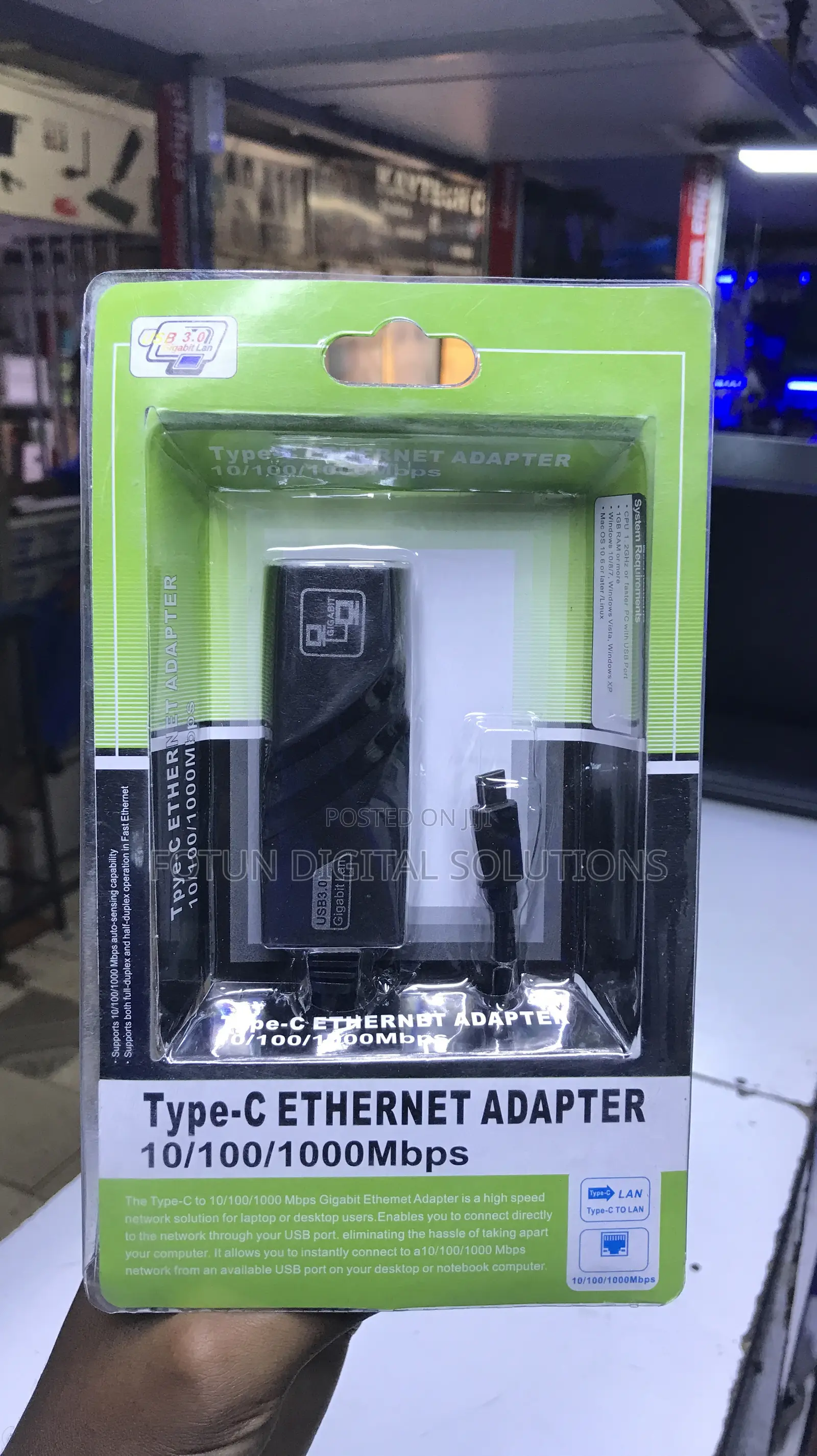 Usb-c Ethernet Adapter - For Travel Hotel Wifi