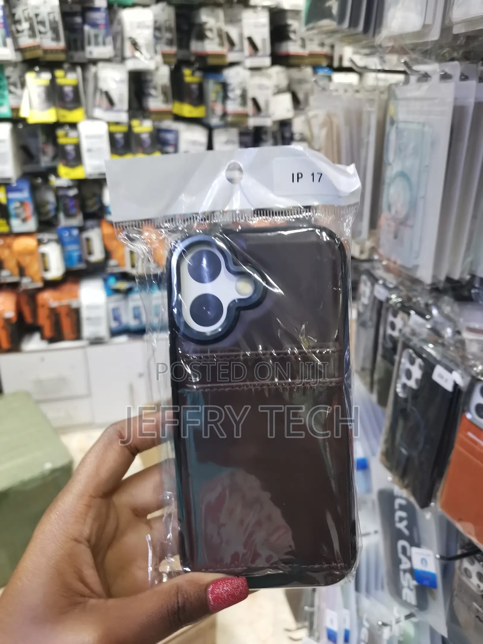 Keiwaa iPhone 17 Premium Leather Back Case With Card Slot