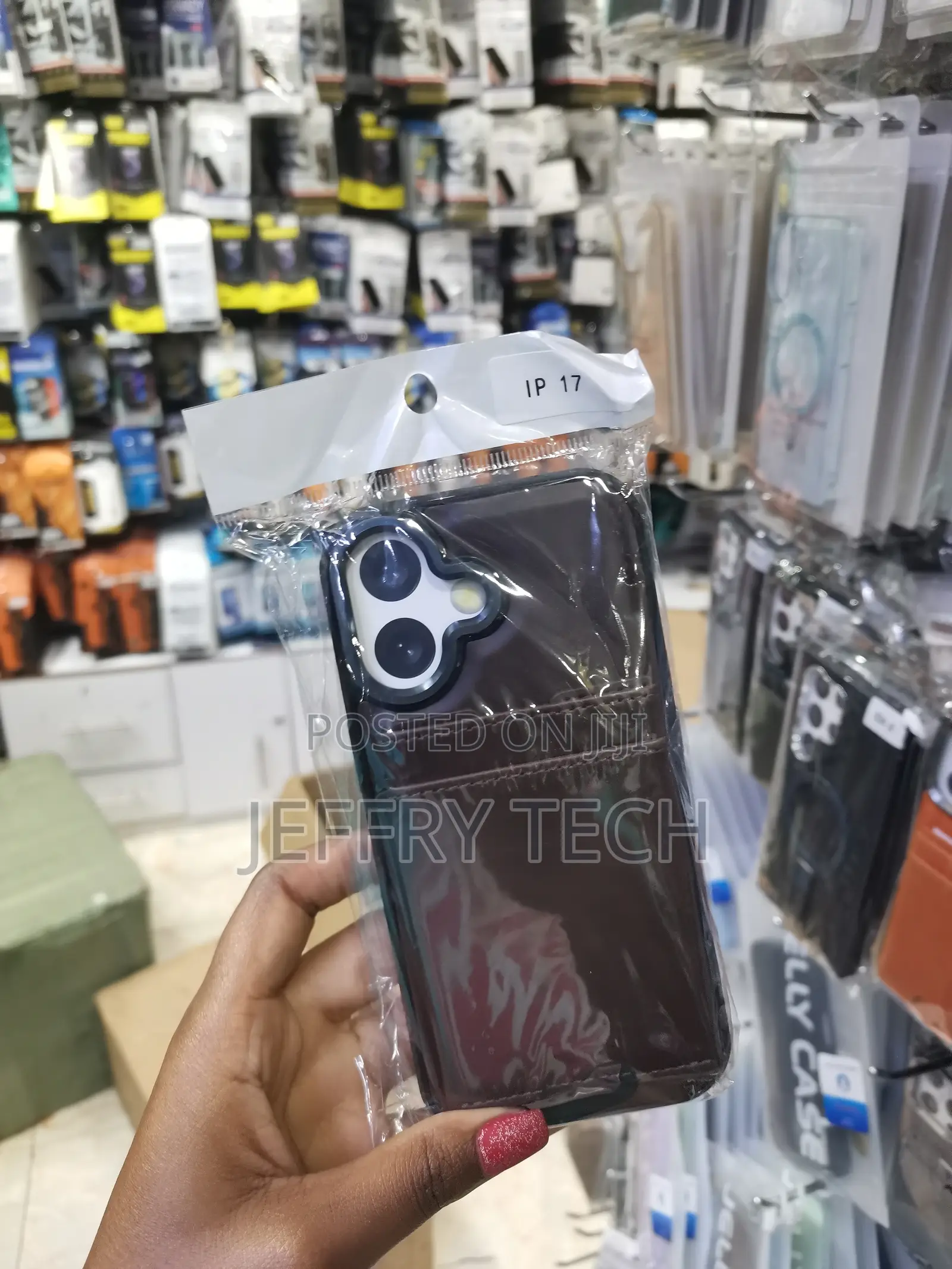 Keiwaa iPhone 17 Premium Leather Back Case With Card Slot