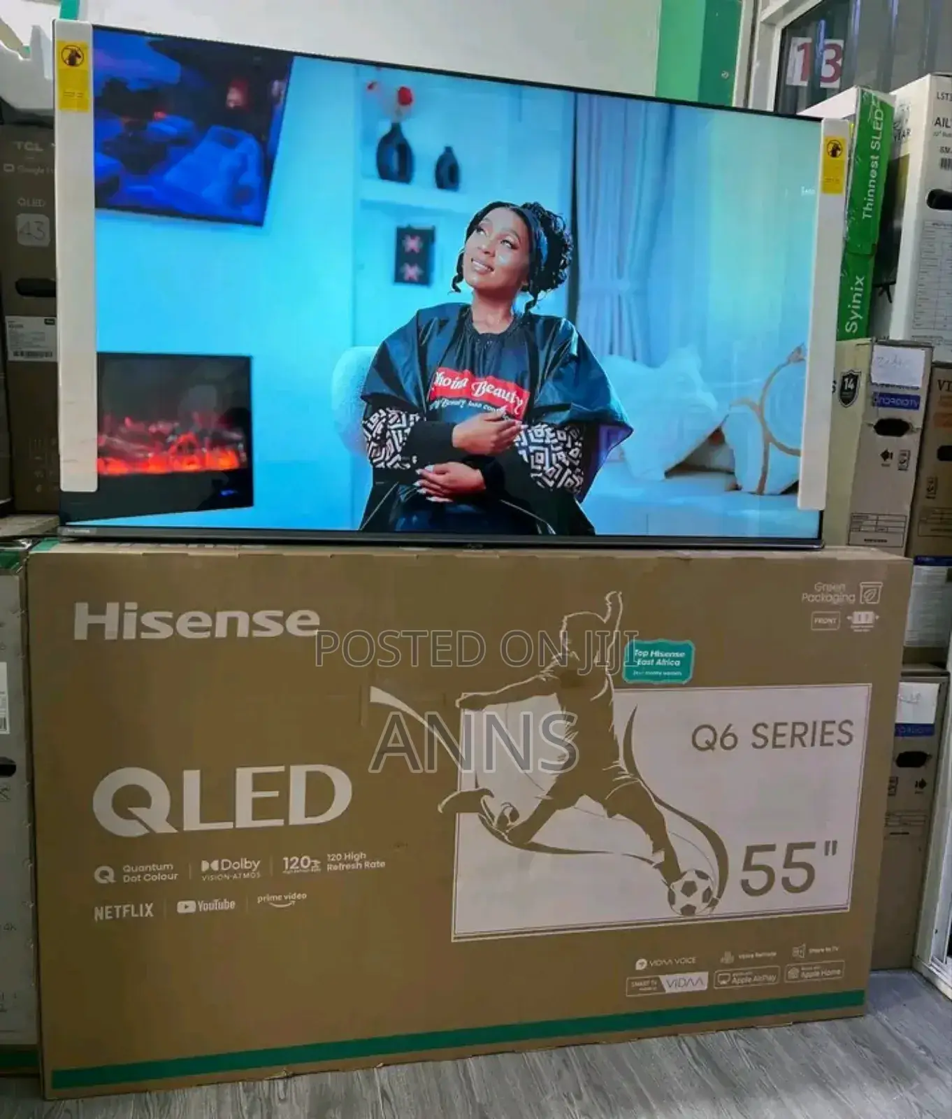 Hisense 55" Inch Qled Smart Android Tv Q6 Series /Dolby/Netflix
