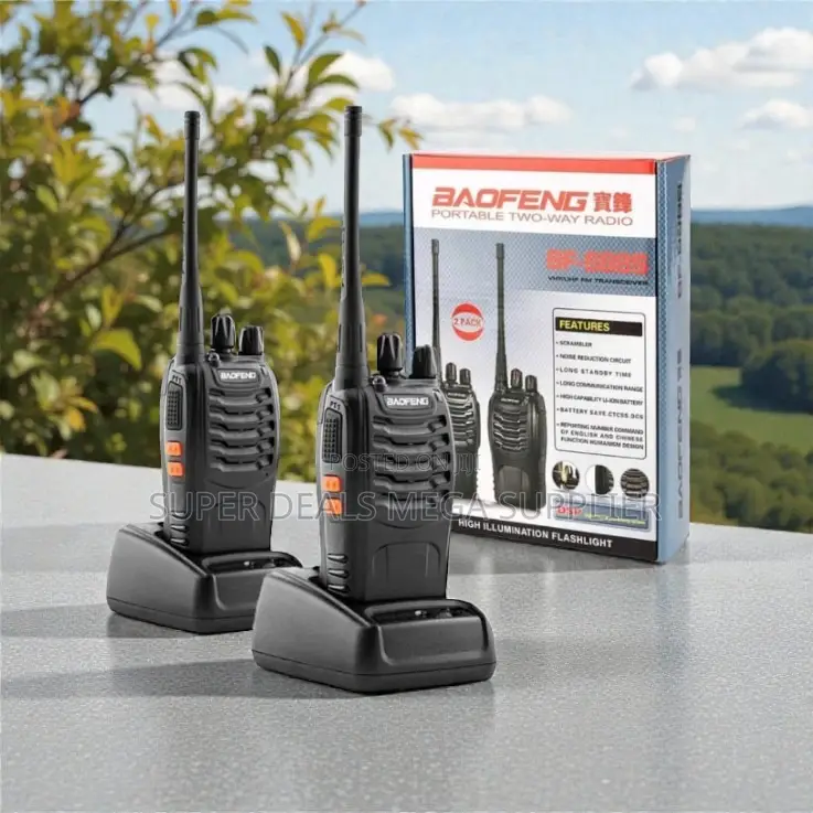 Walkie Talkie Radio Calls 2 Pieces Bf-888s Super Quality 3-5km Range