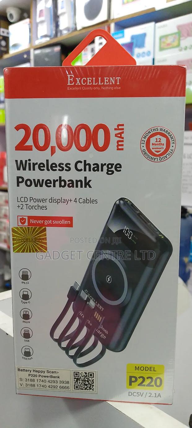 Wireless 20000mah Excellent Power Bank - main view