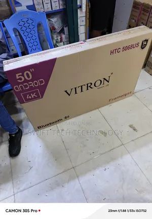 Vitron 50 Inches Frameless Android Televisión With Bluetooth