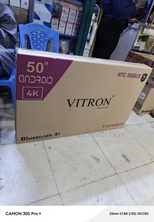 Vitron 50 Inches Frameless Android Televisión With Bluetooth