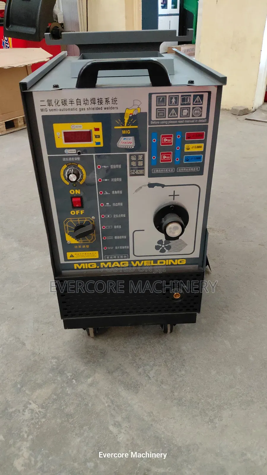 Industrial Mig Welder Machine Single Phase Output.