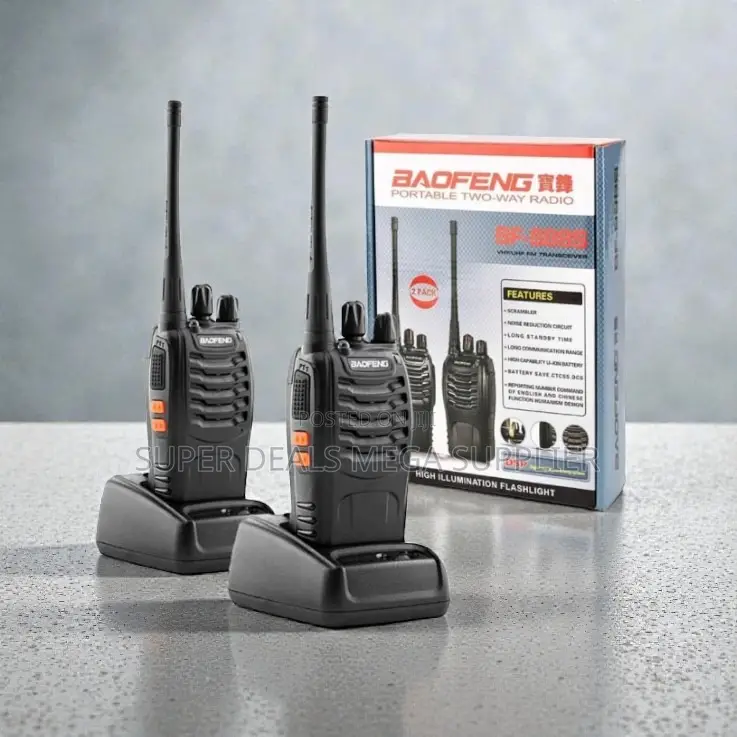 Walkie Talkie Radio Calls Bf-888s 2 Pieces Ultra High Quality 3-5km