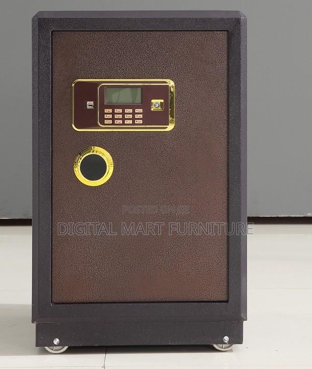 Premium Executive Brown Fire Proof Safe Box - main view