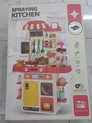 48 Pcs Spraying Kitchen Set With Light,Sound And Sink Function