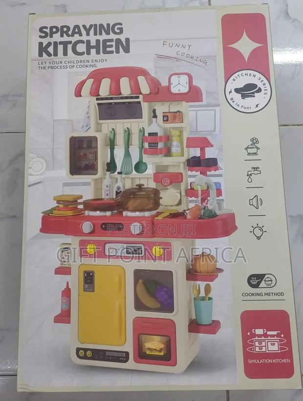48 Pcs Spraying Kitchen Set With Light,Sound And Sink Function - thumbnail 2