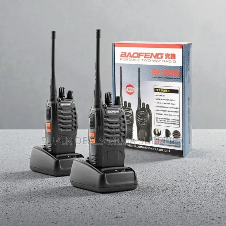 Baofeng Walkie Talkie Radio Calls 2 Pieces Efficient 3-5km Range Set