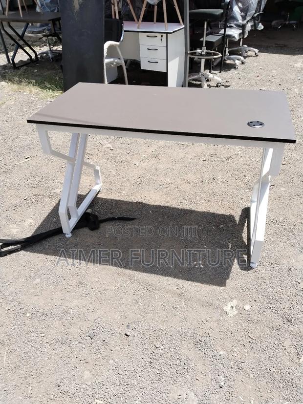 White/Gray Office Table