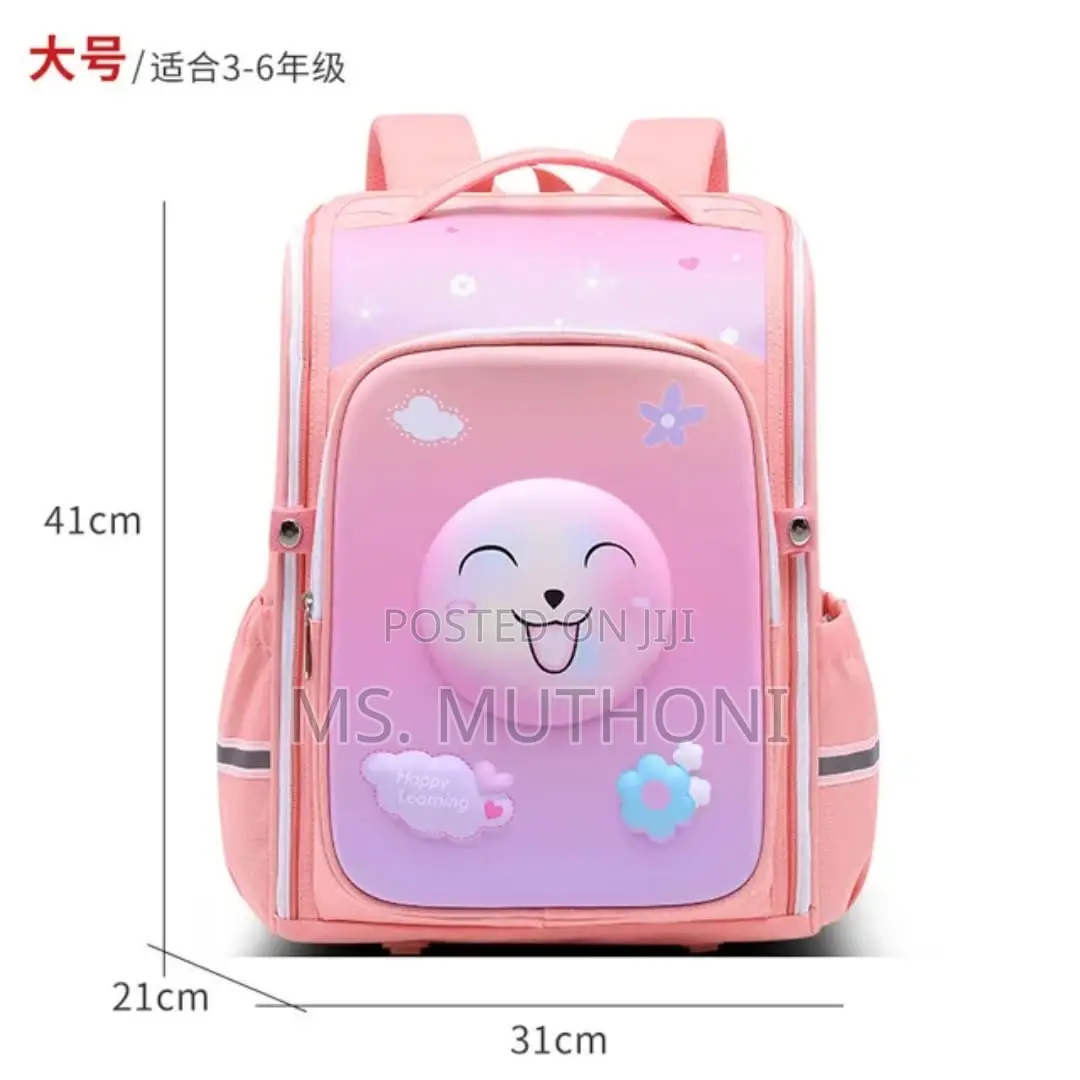 Grade 1-6 ) School Backpack Bag*