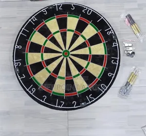 Wooden Professionals Dart. Board With Metallic Darts